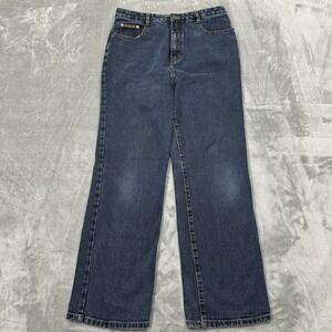 Calvin Klein Jeans Mens 32x29 Blue Straight Leg Dark‎ Wash Denim Preppy Casual